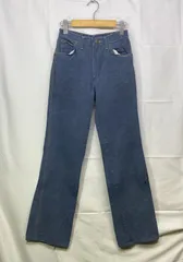 60s 70s Wrangler ラングラー USA製 wrapid transit フレアパンツ サイズ：28 カラー：ブルー系 アメカジ ヴィンテージ レディース 古着