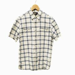 美品 RRLダブルアールエル ラルフローレン 半袖 チェックシャツブルー