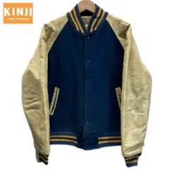 【中古】　Golden Bear　スタジャン　80s vintage　80年代　ブルゾン　アウター　ラグラン　フルボタン　バイカラー　at-ease　USA製　古着　/1592