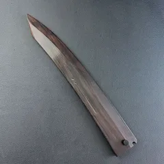 きん様ご依頼品：尺二（刃渡り360mm）鬼反り切付包丁 専用黒檀鞘