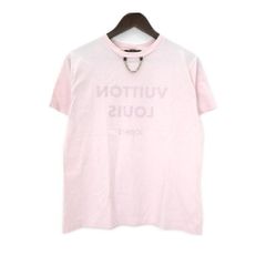 美品L【あんしん鑑定付】ルイヴィトン 反転ロゴ チェーン Tシャツ ユニ 