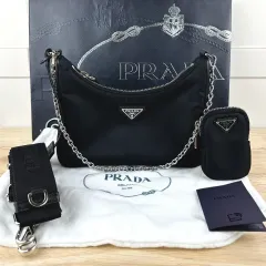 新品級／3回着用 PRADA プラダ リナイロン 2005 テスート ホーボーバッグ