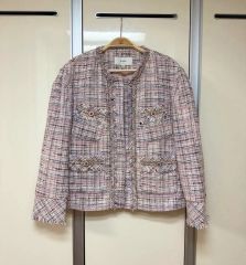 美品 ルネ MALHIA KENT ツイード ジャケット フリンジ風 VV282 - メルカリ