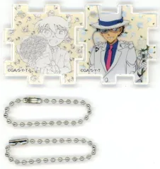 【中古】キーホルダー 江戸川コナン＆怪盗キッド 「放送30周年記念 TVアニメ 名探偵コナン展 アクリルパズルキーホルダー(2枚1セット)」