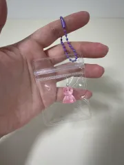 ピンク キャラクター クリア アクリル キーホルダー