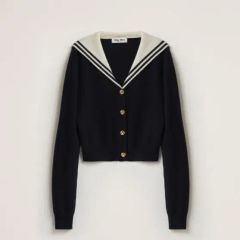 超美品 レア】ミュウミュウ セーラー襟 クロップド丈 ジャケット 