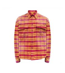 BODE ボーディ レッド プレイド シャツ L/XL - メルカリ