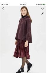 コムデギャルソンコムデギャルソン　ジャージ素材プリーツスカート　25AW 25aw 秋冬 コムデギャルソンガール ジャージ プリーツスカート えんじ