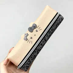 (B級セール) 日本正規品 ハローキティ レオパードキティ ヒョウ柄キティ リバーシブル 筆箱