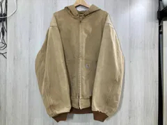 通年 carhartt カーハート アクティブジャケット USA製 ジップアップパーカー ブラウン