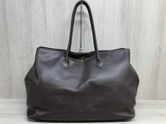 ほぼ未使用 Cisei Firenze シボ革 レザートートバッグ ベージュ系