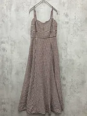 AND COUTURE アンドクチュール 09-2325500504 マーメイドシルエット キャミ ワンピース size38/千鳥格子 ■■ レディース