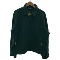 【中古】　POLO by RALPH LAUREN　フリース　ジャケット　フルジップ　スポーツジャケット　無地　ワンポイント　スモールポニー　刺しゅう　オーバーサイズ　古着　/5648