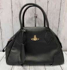 ヴィヴィアンウエストウッド ハンドバッグ 金オーブ チャーム レザー