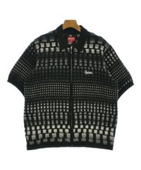 SUPREME 23ss GRADIENT GRID ZIP UP POLO 茶 - メルカリ