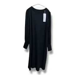 未使用 タグ付き GEORGES RECH ジョルジュレッシュ 25AW ウールスムースジャージー ボリュームスリーブ ワンピース 定価39000円 レディース サイズ36 ブラック 秋 ゴーゴー古着久喜倉庫店 23 No.K1906のサムネイル