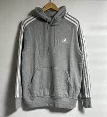 ユニセックス adidas グレー フード付きTシャツ L
