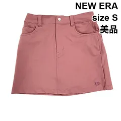 □ 美品 ニューエラ NEW ERA ゴルフ スカート ミニ丈 ストレッチ Dカン ポケット インナーパンツ くすみピンク S 7号 レディース S6D721