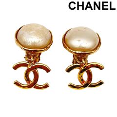 CHANEL シャネル ヴィンテージ イヤリング ココマーク パール 96A CHANEL シャネル ヴィンテージ イヤリング ココマーク パール 96A