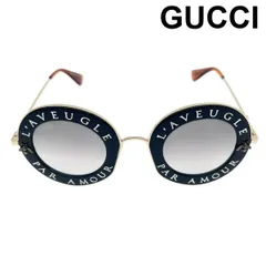 ○ グッチ GUCCI ラウンドフレームサングラス L'Aveugle Par Amour 恋