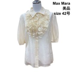 NO.6-244MAX MARA STUDIO 42ピンタック半袖シャツブラウス - メルカリ