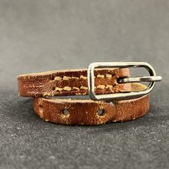 HERMES エルメス アピ3 レザー ロング ブレスレット ブラウン 2136