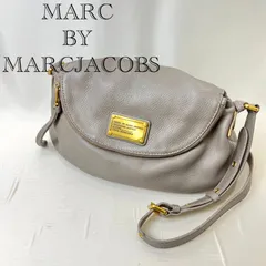 MARC BY MARC JACOBUS マークバイマークジェイコブス レザー ショルダーバッグ グレー レディース 鞄 _266067