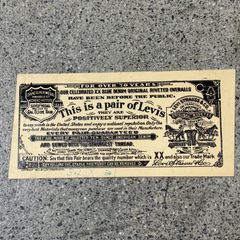 一枚】 FOR OVER 70 YEARS LEVI'S ギャラチケ - メルカリ