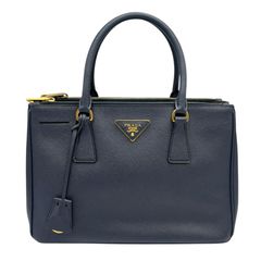 PRADA プラダ サフィアーノ 1BA113 ハンドバッグ ネイビー レザー