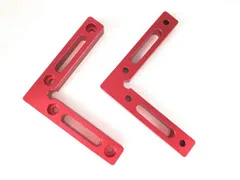【送料無料】CarAngels アルミ製 完全スコヤ コーナークランプ 2個セット 指し物スコヤ L形 90度 直角定規 木工 固定 締め付け ツール (新型)