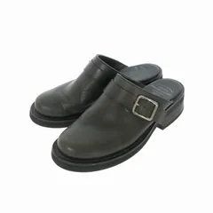 フットザコーチャー foot the coacher CUT OFF ENGINEER レザー サボ サンダル スリッポン 靴 7 1/2 ブラック 黒 FTC2012009のサムネイル