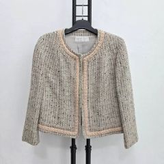 ADORE ツィードジャケット 38 SS ネイビー ミックスツィード 美品