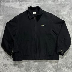 LACOSTE ウール混 ブルゾン ネイビー FR50 US M - メルカリ
