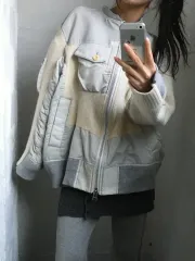 SACAI サカイ グレー パネル ブルゾン ジャケットのサムネイル