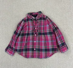 ポロ(POLO) フリル シャツ チェック柄 3T