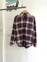 美品】ディースクエアード コットン100% チェックシャツ ショート丈 赤 