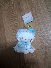 ハローキティ レインコート IN ぬいぐるみ キーホルダー
