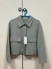 UNIQLO ユニクロ ジャージ リラックス ジャケット s グリーン カラー