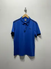 プーマ ブルー 半袖 ポロTシャツ 機能性 L