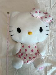 当時物 ハローキティ 水玉 ドット ピンク ぬいぐるみ レア レトロ