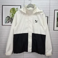 PUMA プーマ ウーブン フード ジャケット ウィンドブレーカー アウター ジップアップ Sサイズのサムネイル
