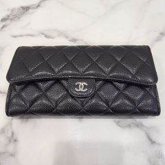 CHANEL マトラッセ長財布 ブラック ゴールド金具 31377684 - メルカリ