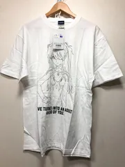 704092 未使用 COSPA EVANGELION 式波 アスカ ラングレー ラインアート Tシャツ XL ホワイト エヴァンゲリオン
