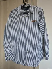 ポロ ラルフローレン 正規品 ビックポニー ストライプ シャツ メンズ シャツ 実物 100サイズ