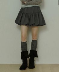 Darich ボリュームバルーンミニスカート グレー F - メルカリ