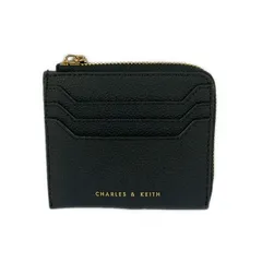 CHARLES&KEITH(チャールズアンドキース) コインケース美品  黒 レザー