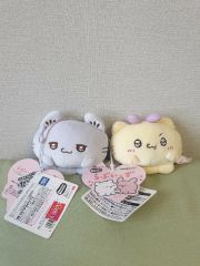 にゃんにゃんにゃんこ ぬいぐるみ 桃まん 餡まん - メルカリ