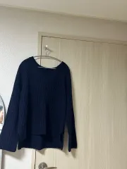 ネイビー ニット