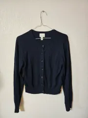H&M ネイビー 基本 カーディガン
