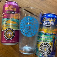 무료 배송 PizzaPort 파인트 글라스 & 크래프트 맥주 2 개 세트 크래프트 맥주 피자 포트 IPA